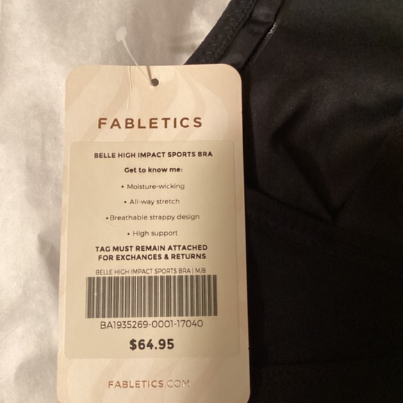 NWT Fabletics Belle high impact sports bra - Picture 3 of 3